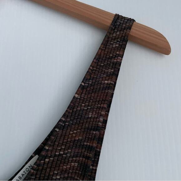 Aritzia Babaton ribbed bodycon dress tight fitting side slits on bottom size med - Picture 5 of 10